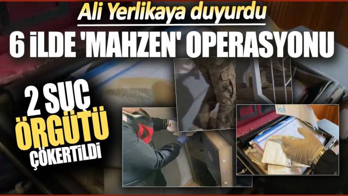 Son dakika... Yerlikaya duyurdu: İki organize suç örgütü daha çökertildi