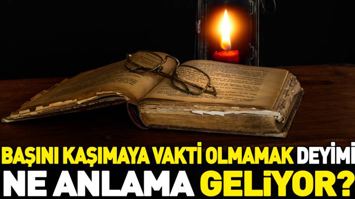 Başını kaşımaya vakti olmamak deyimi ne anlama geliyor?