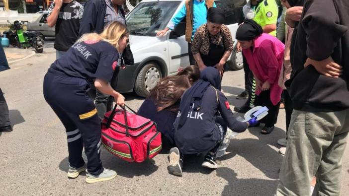 Yolun karşısına geçmek isteyen yaşlı kadına hafif ticari araç çarptı