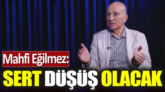 Mahfi Eğilmez: Sert düşüş olacak