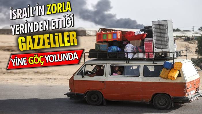 İsrail'in zorla yerinden ettiği Gazzeliler yine göç yolunda