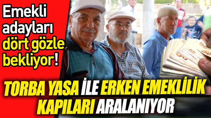 Emekli adayları dört gözle bekliyor! Torba Yasa ile erken emeklilik kapıları aralanıyor