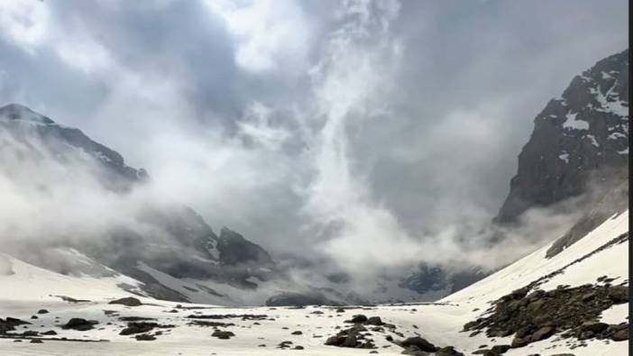 90 dakikalık kar çekimini 38 saniyeye sığdırdı. Himalaya ve Alp Dağlarını aratmadı