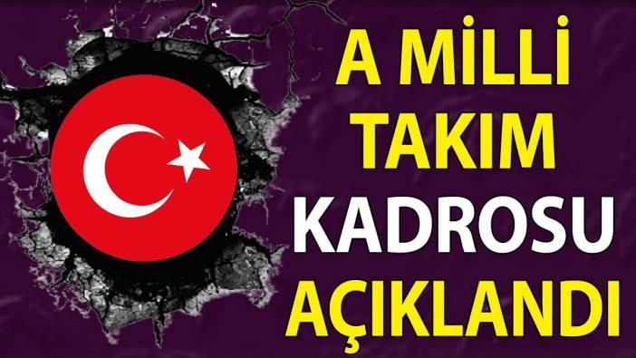 A Milli Takımın aday kadrosu açıklandı