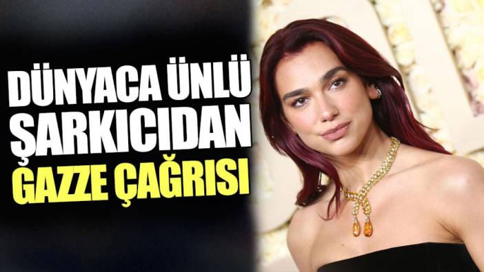 Dünyaca ünlü şarkıcıdan Gazze çağrısı