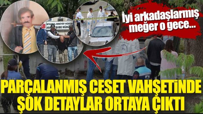 Pendik’teki parçalanmış ceset cinayetinde şok gelişme. İyi arkadaşlarmış meğer o gece