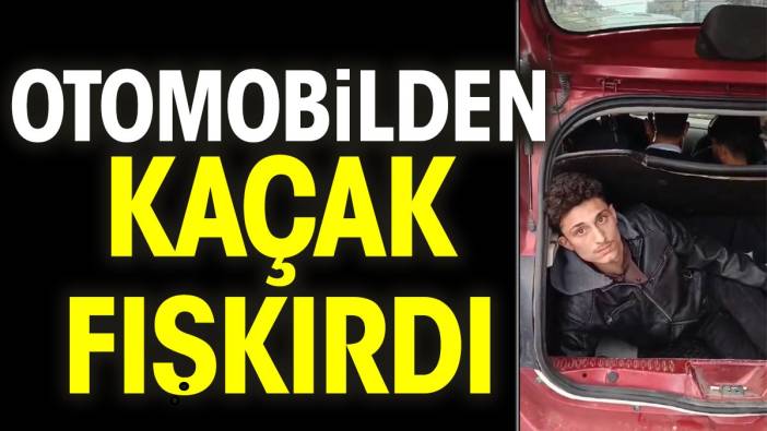 Hatay'da otomobilden kaçak fışkırdı