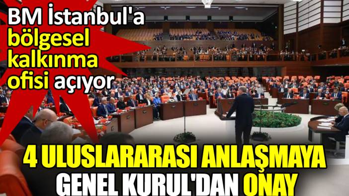 4 uluslararası anlaşmaya Genel Kurul'dan onay: BM İstanbul'a bölgesel kalkınma ofisi açıyor