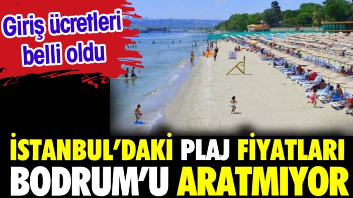 İstanbul'da plaj fiyatları Bodrum'u aratmıyor. Ücretler belli oldu