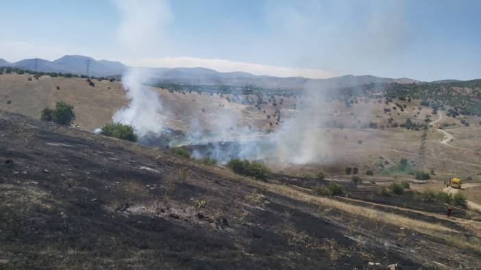 Elazığ’da ot yangını