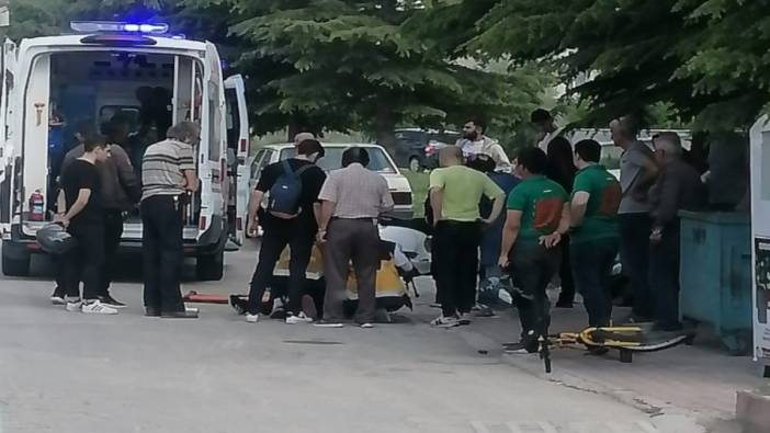 Tavşanlı'da motosiklet ile bisiklet çarpıştı: 3 yaralı