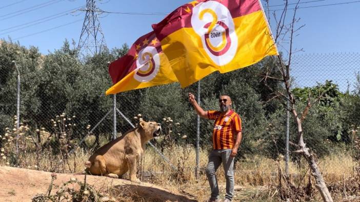 Galatasaray’ın 24. şampiyonluğunu aslanlarıyla kutladı. Kükremesi bile korkutuyor