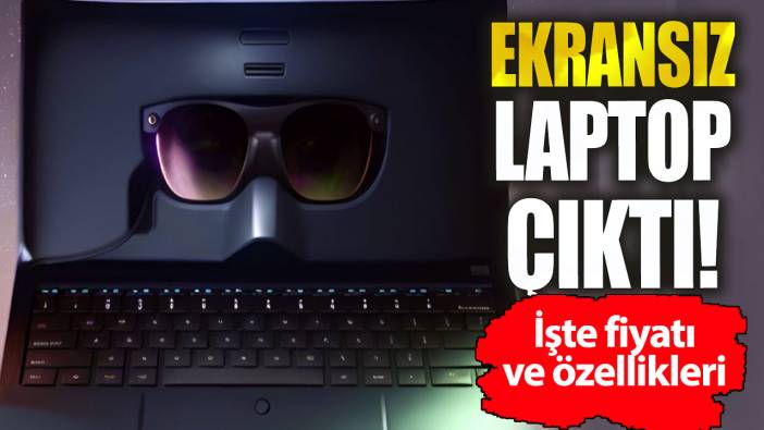 Ekransız laptop çıktı. Baktığınız her yer ekran oluyor