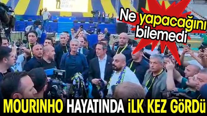 Mourinho hayatında ilk kez gördü. Ne yapacağını bilemedi