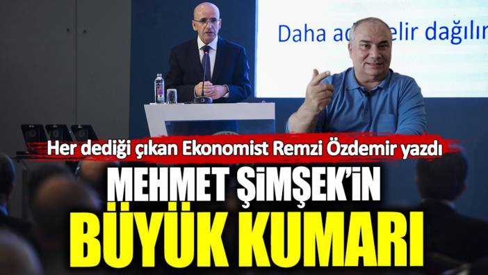 Mehmet Şimşek'in Büyük Kumarı