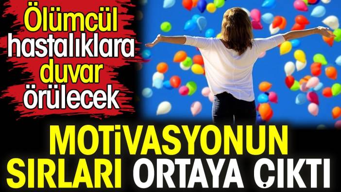 Motivasyonun sırları ortaya çıktı. Ölümcül hastalıklara duvar örülecek