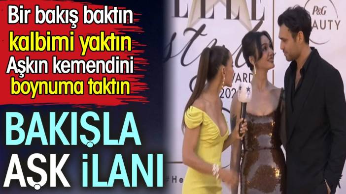 Birce Akalay ve Hakan Kurtaş arasında bakışla aşk ilanı