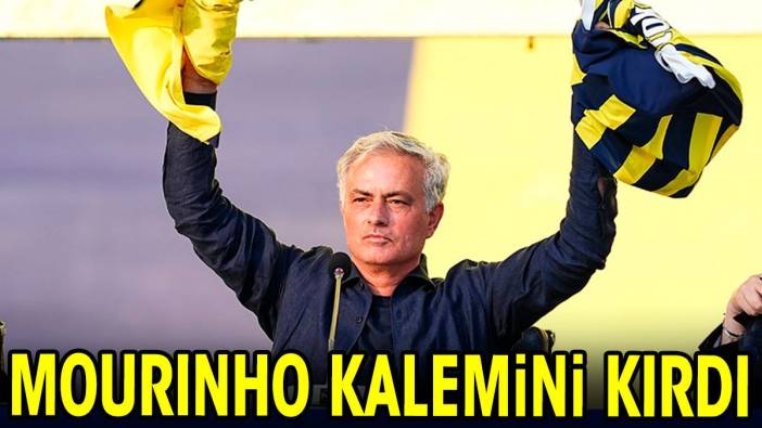 Mourinho kalemini kırdı