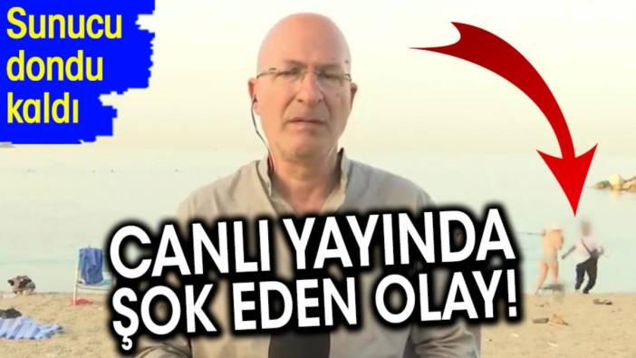 Canlı yayında şok eden olay. Sunucu dondu kaldı