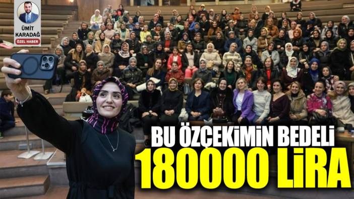 Bu özçekimin bedeli 180000 lira