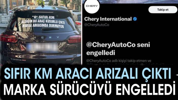 Sıfır km aracı arızalı çıktı. Marka sürücüyü engelledi