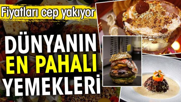 Dünyanın en pahalı yemekleri. Fiyatları cep yakıyor