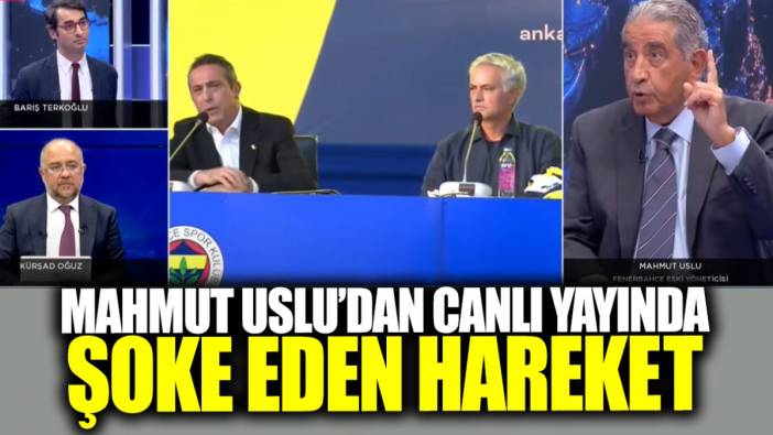 Mahmut Uslu’dan canlı yayında şoke eden hareket