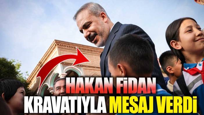 Hakan Fidan kravatıyla mesaj verdi