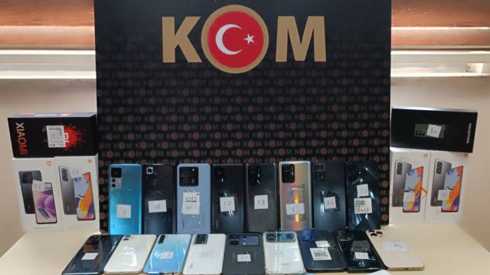 Kaçak telefonlar ele geçirildi