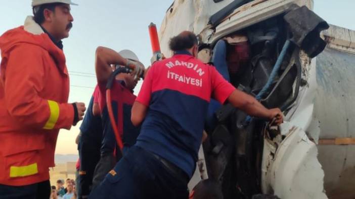 Mardin'de tanker ile tır çarpıştı. 1 ağır yaralı