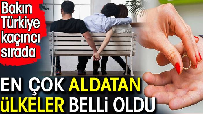 En çok aldatan ülkeler belli oldu. Bakın Türkiye kaçıncı sırada