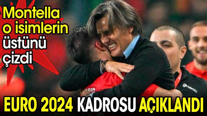 A Milli Takım'ın EURO 2024 kadrosu açıklandı. Montella herkesi şaşırttı