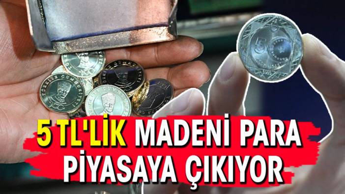 5 TL'lik madeni para piyasaya çıkıyor