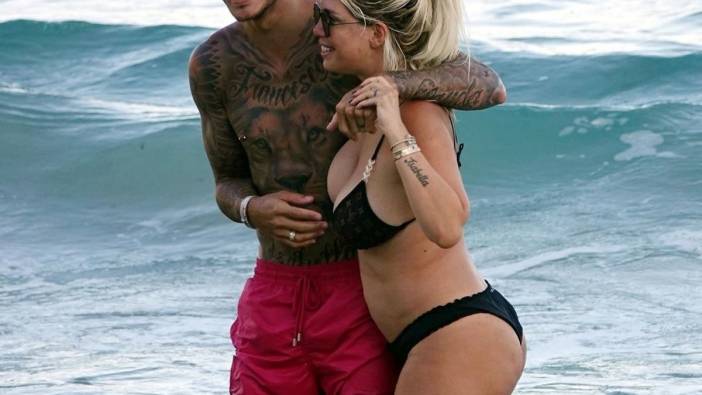 Icardi Wanda Nara'yı kucağına aldı