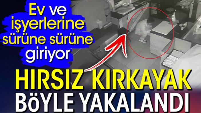 Hırsız Kırkayak böyle yakalandı. Ev ve işyerlerine sürüne sürüne giriyor