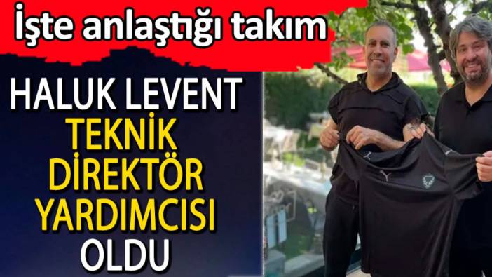 Haluk Levent teknik direktör yardımcısı oldu. İşte anlaştığı takım