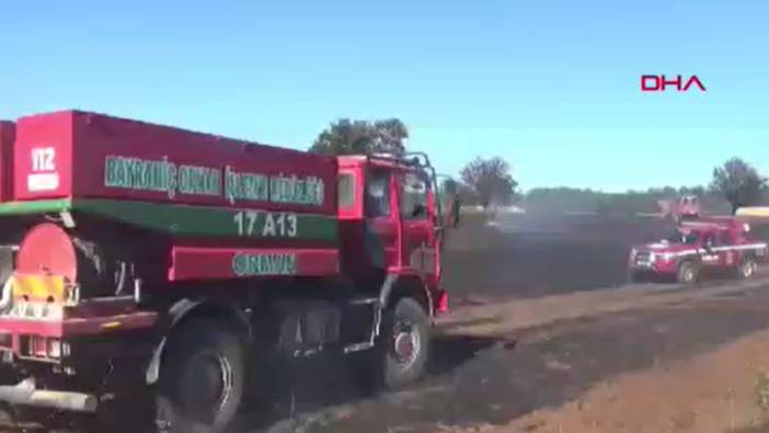 Çanakkale'de tarım arazisinde yangın (08 Haziran 2024)