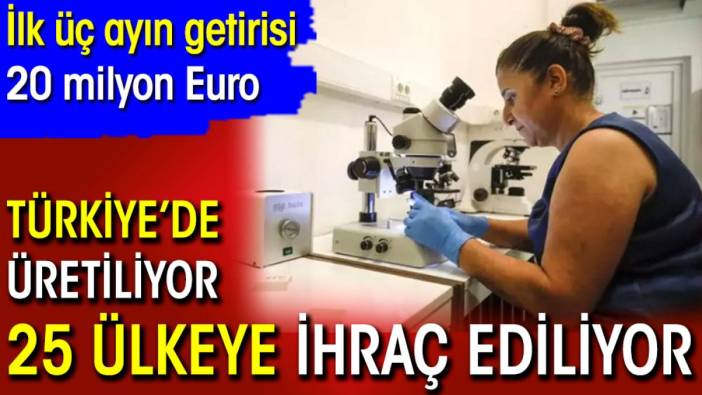 Türkiye’de üretiliyor 25 ülkeye ihraç ediliyor. İlk üç ayın getirisi 20 milyon Euro