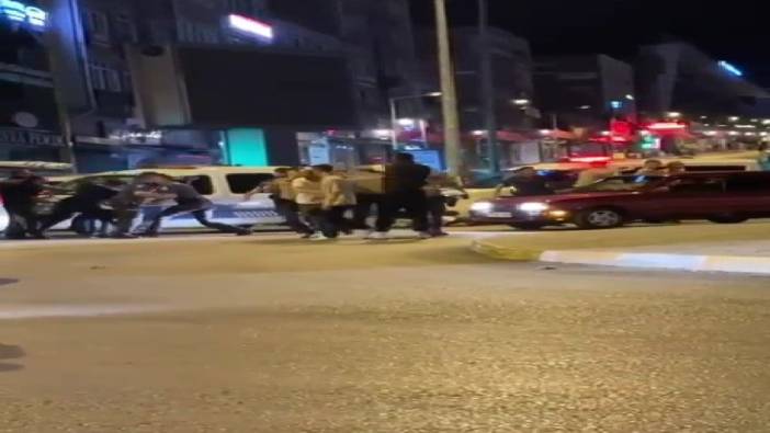 Karabük'te trafik kazası sonrası ortalık karıştı