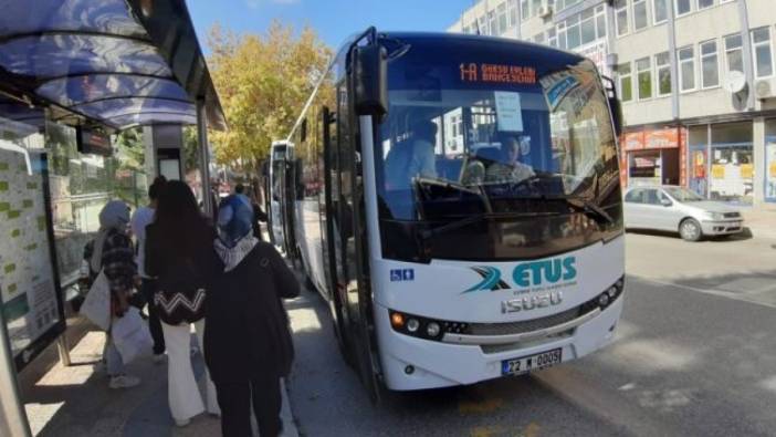 Edirne'de toplu taşıma ücretleri zamlandı