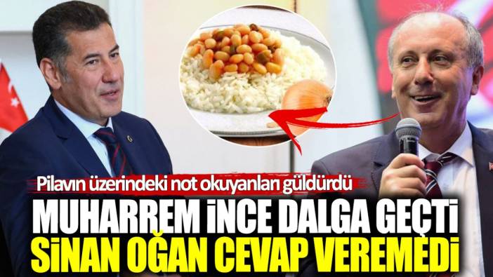 Muharrem İnce dalga geçti Sinan Oğan cevap veremedi