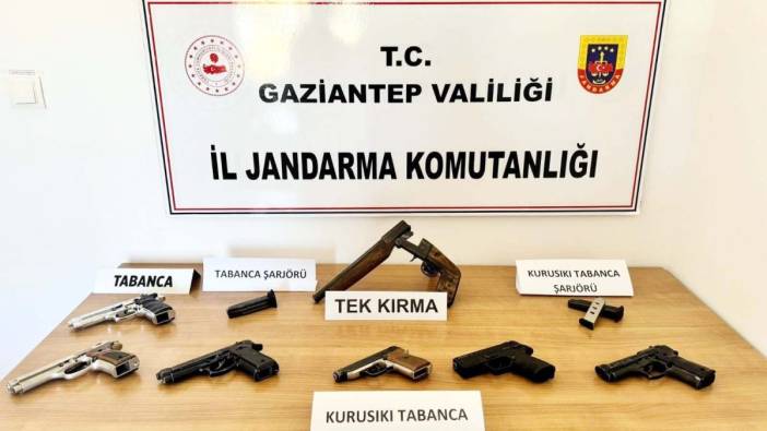 Gaziantep'te silah kaçakçılığı operasyonu: 9 gözaltı