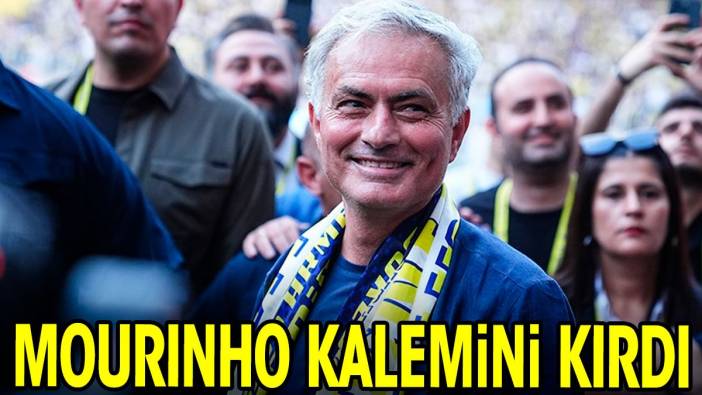 Mourinho kalemini kırdı