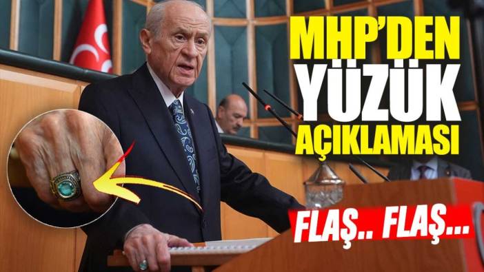 Flaş… Flaş.. MHP’den yüzük açıklaması