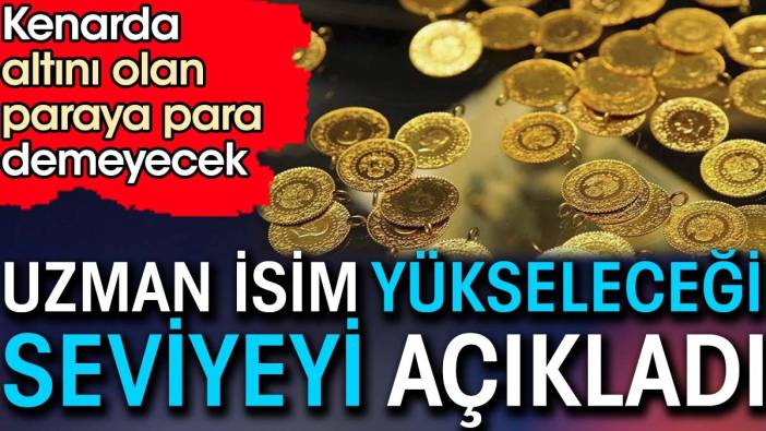 Kenarda altını olan paraya para demeyecek. Uzman isim yükseleceği seviyeyi açıkladı