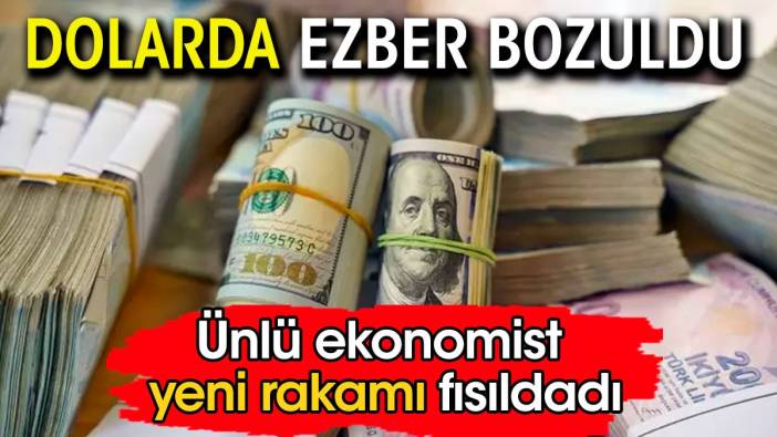 Dolarda ezber bozuldu. Ünlü ekonomist yeni rakamı fısıldadı