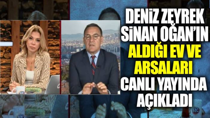 Deniz Zeyrek Sinan Oğan'ın aldığı araba ve arsaları canlı yayında açıkladı