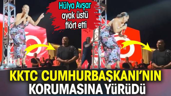 Hülya Avşar Cumhurbaşkanı’nın korumasına yürüdü