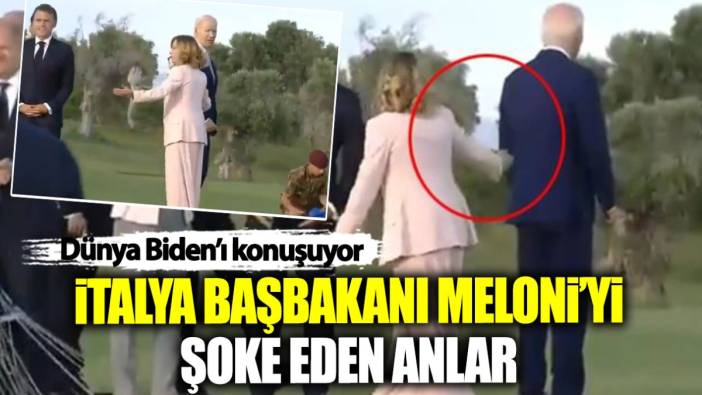 Dünya Joe Biden’ı konuşuyor! İtalya Başbakanı Meloni’yi şoke eden anlar