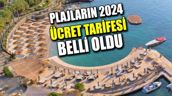 Plajların 2024 ücret tarifesi belli oldu